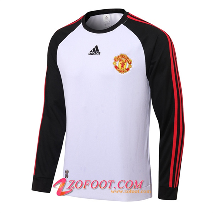Sweatshirt Training Manchester United Blanc 2022/2023