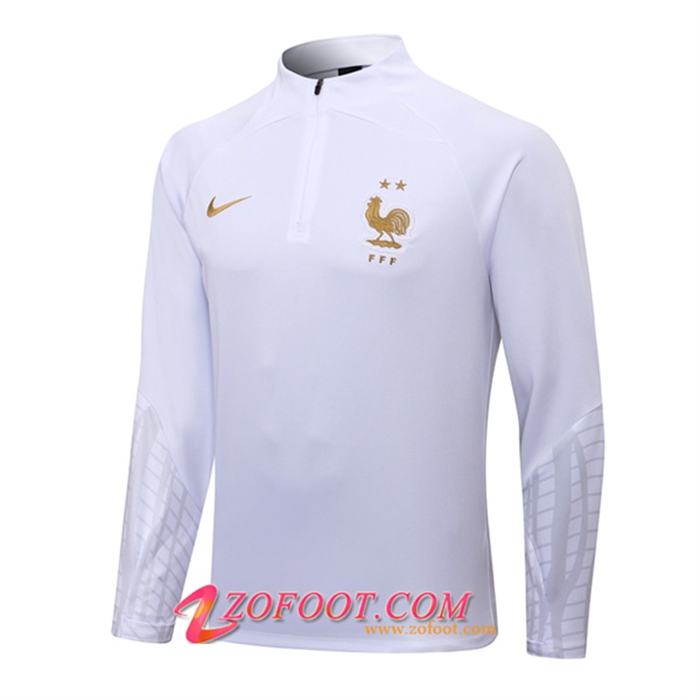 Sweatshirt Training France Blanc 2022/2023
