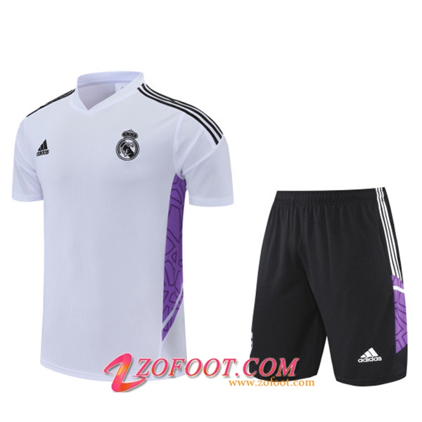 Ensemble Training T-Shirts +Shorts Real Madrid Noir 2022/2023