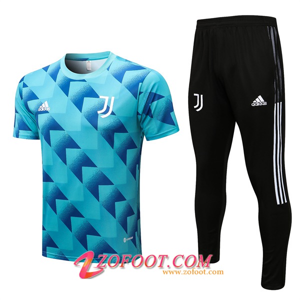 Ensemble Training T-Shirts + Pantalon Juventus Bleu 2022/2023