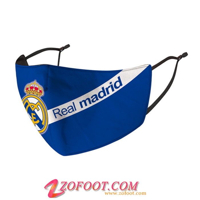 Nouveau Masques Foot Real Madrid Bleu/Blanc Reutilisable