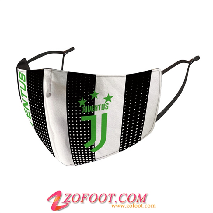 Nouveau Masques Foot Juventus Noir/Blanc Reutilisable