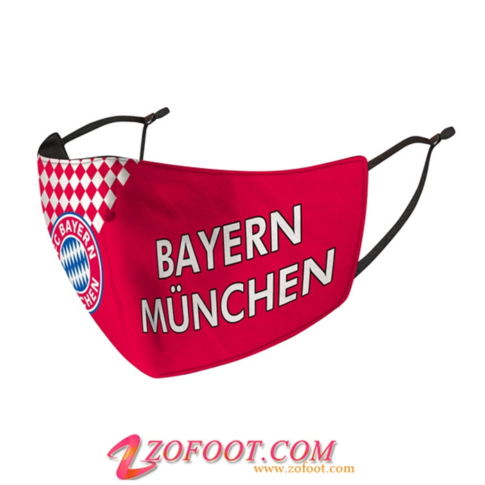 Nouveau Masques Foot Bayern Munich Rouge/Blanc Reutilisable