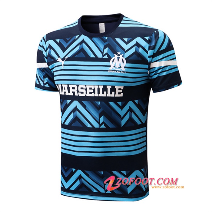 Training T-Shirts Marseille OM Bleu/Noir 2022/2023