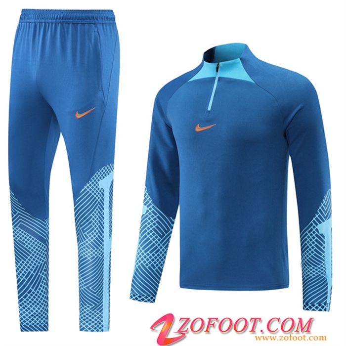Ensemble Survetement de Foot Nike Bleu 2022/2023 -02