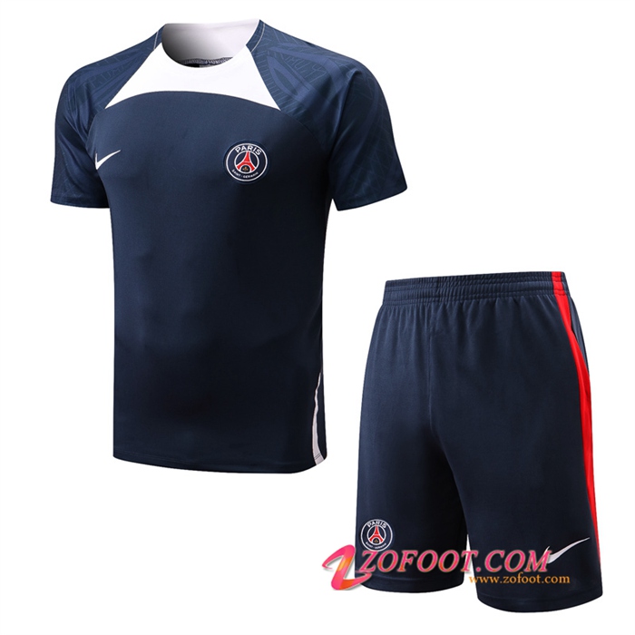 Ensemble Training T-Shirts + Shorts PSG Bleu Marin 2022/2023