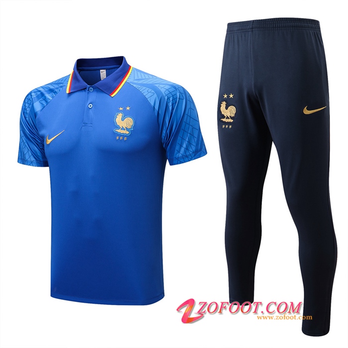 Ensemble Polo Foot France Bleu 2022/2023