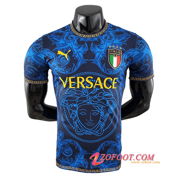 Maillot Equipe Foot Italie Versace Bleu 2022/2023