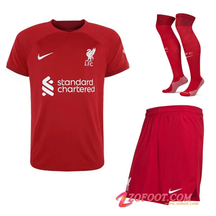Ensemble Maillot Foot FC Liverpool Domicile (Short + Chaussettes) 2022/2023