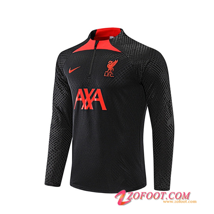 Sweatshirt Training FC Liverpool Noir/Rouge 2022/2023