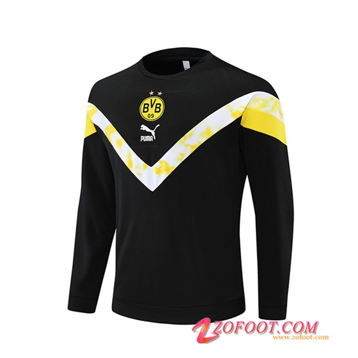 Sweatshirt Training Dortmund BVB Noir/Blanc 2022/2023
