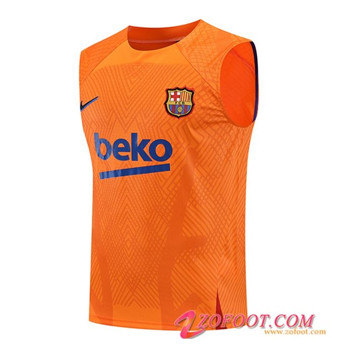 Training Debardeur FC Barcelone Orange 2022/2023
