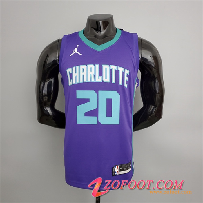 Maillot Charlotte Hornets (Hayward #20) Pourpre