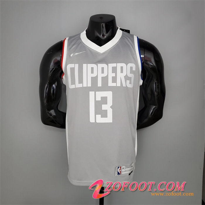 Maillot Los Angeles Clippers (George# 13) 2021 Gris Bonus Edition