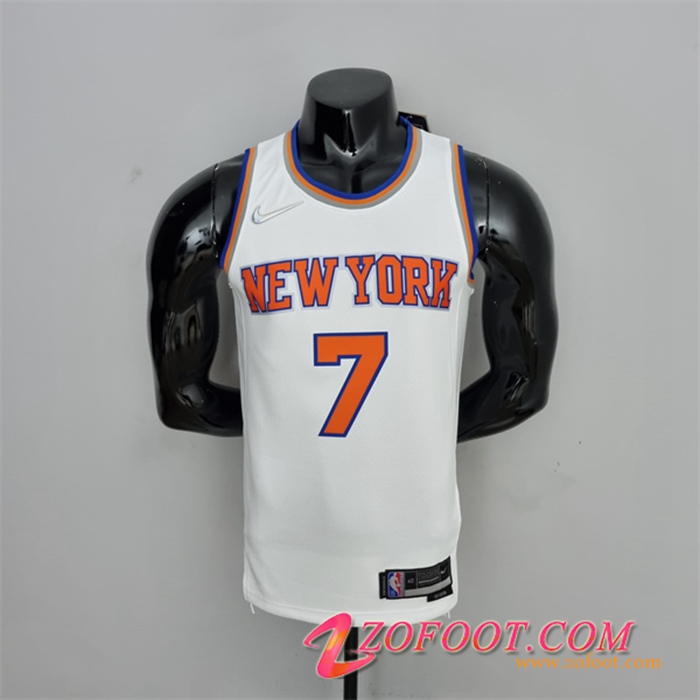 Maillot New York Knicks (Anthony #7) Blanc 75th Anniversary