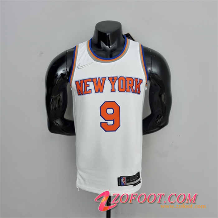 Maillot New York Knicks (Barrett #17) Blanc 75th Anniversary