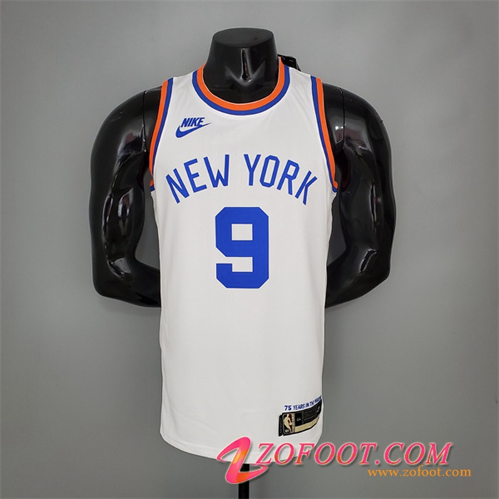 Maillot New York Knicks (Barrett #9) Blanc 75th Anniversary