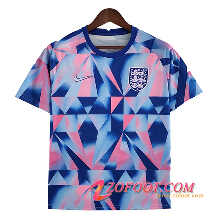 Training T-Shirts Angleterre Bleu/Rose 2022/2023