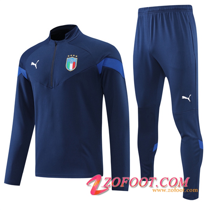 Ensemble Survetement de Foot Italie Bleu Marin 2022/2023