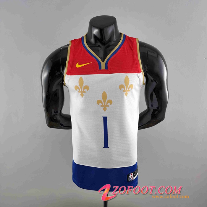 Maillot New Orleans Pelicans (WLLIAMSIN #1) 2020 Rouge/Blanc/Bleu Urban Edition