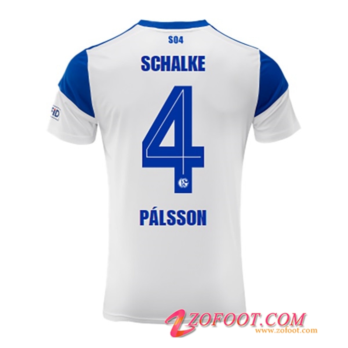 Maillot de Foot Schalke 04 (PÁLSSON #4) 2022/23 Exterieur