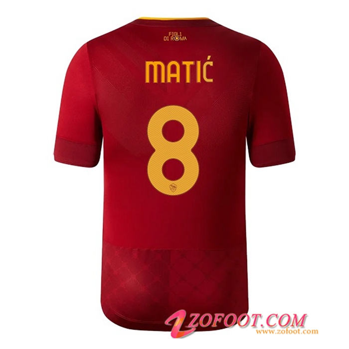 Maillot de Foot As Rome (MATIĆ #8) 2022/23 Domicile