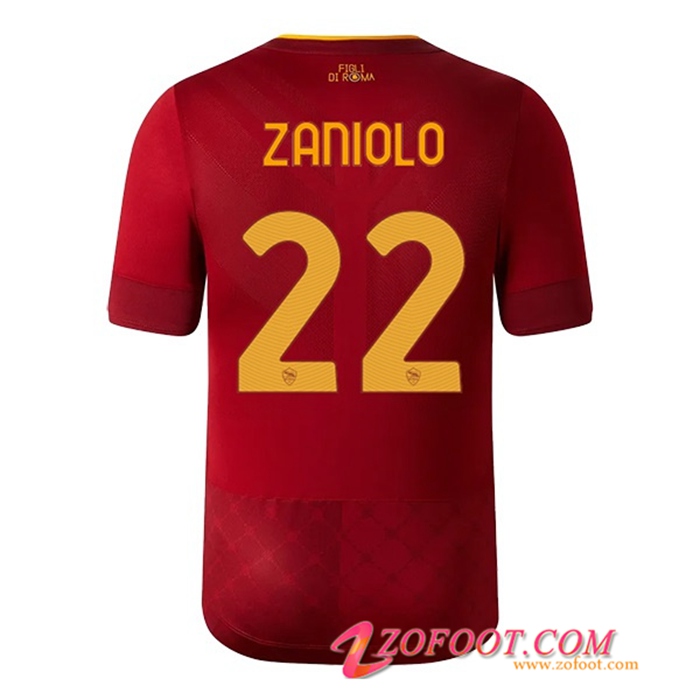 Maillot de Foot As Rome (ZANIOLO #22) 2022/23 Domicile