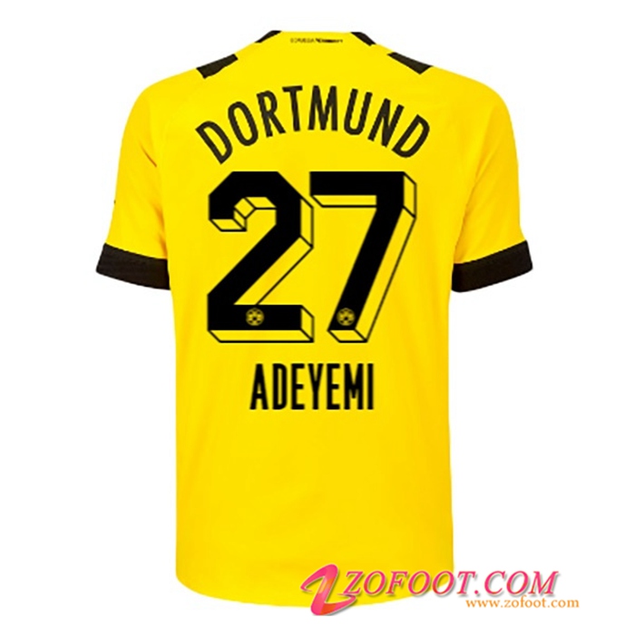 Maillot de Foot Dortmund BVB (ADEYEMI #27) 2022/23 Domicile