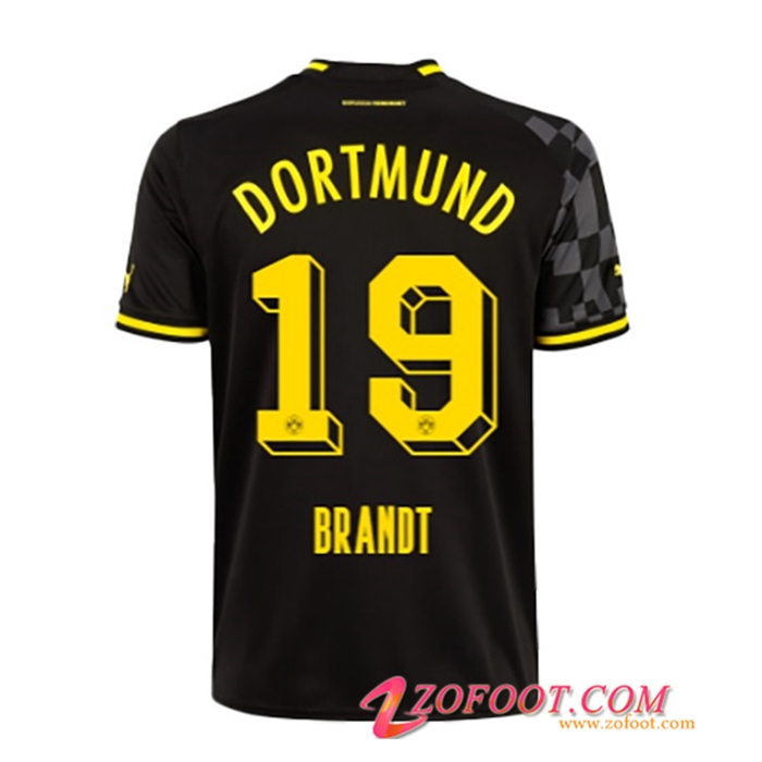 Maillot de Foot Dortmund BVB (BRANDT #19) 2022/23 Exterieur