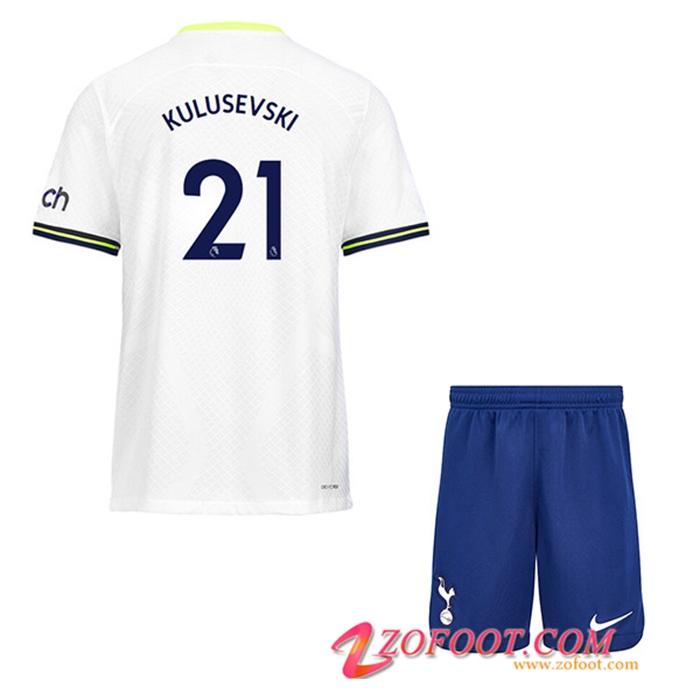 Maillot de Foot Tottenham Hotspur (KULUSEVSKI #21) Enfants Domicile 2022/23