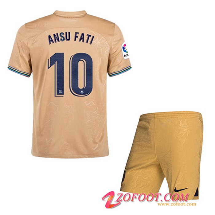 Maillot de Foot FC Barcelone (ANSU FATI #10) Enfants Exterieur 2022/23