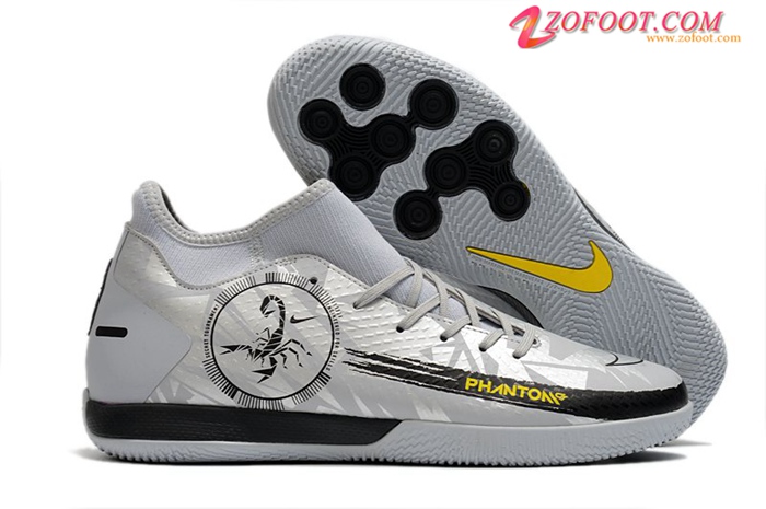Nike Chaussures de Foot Phantom GT Academy Dynamic Fit IC Gris