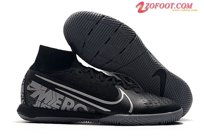 Nike Chaussures de Foot Mercurial Superfly 7 Elite MDS IC Noir