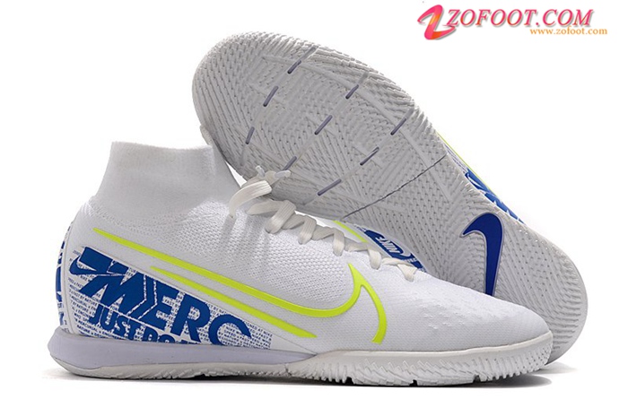 Nike Chaussures de Foot Mercurial Superfly 7 Elite MDS IC Blanc