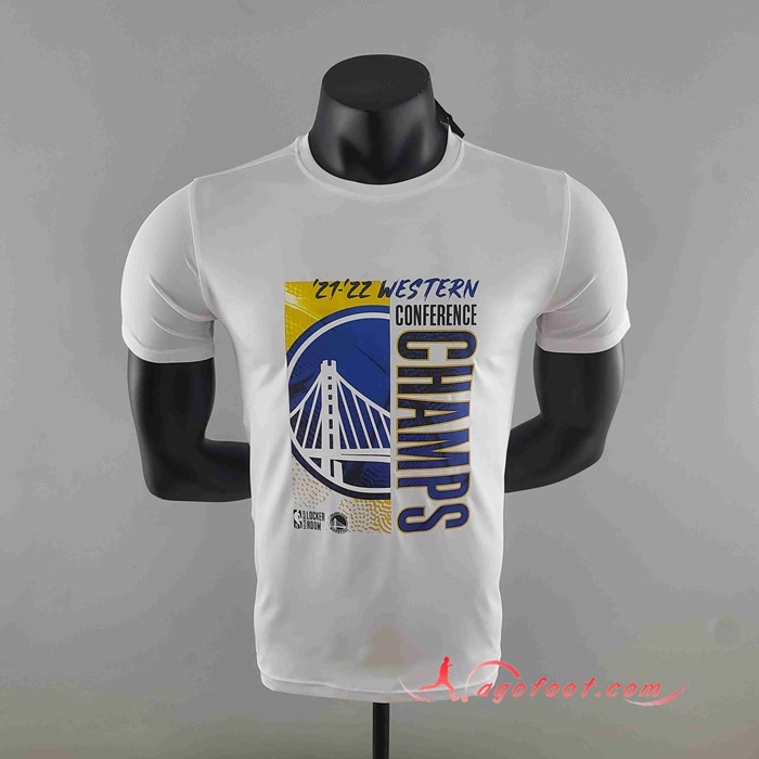 NBA Golden State Warriors T-Shirt Blanc #K000224