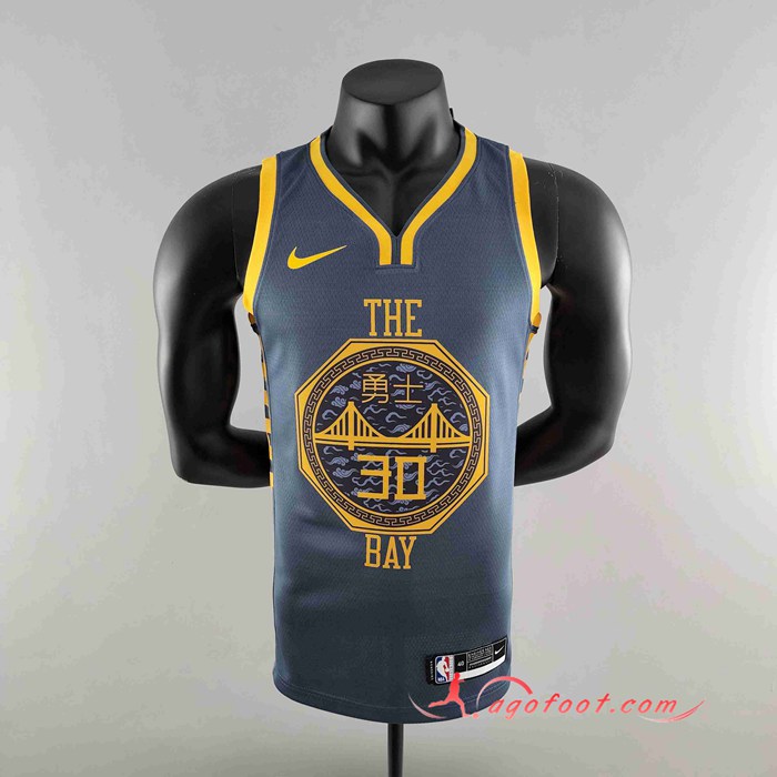 Maillot Golden State Warriors (CURRY #30) 2018 Gris