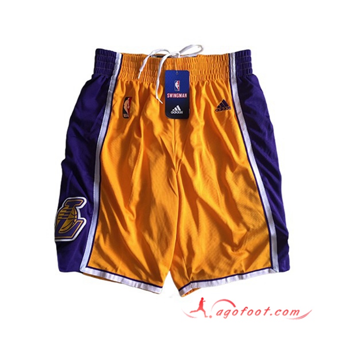 Shorts NBA Los Angeles Lakers Jaune