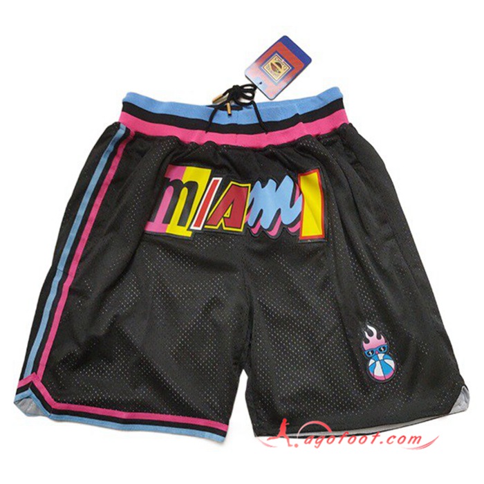Shorts NBA Miami Heat Noir