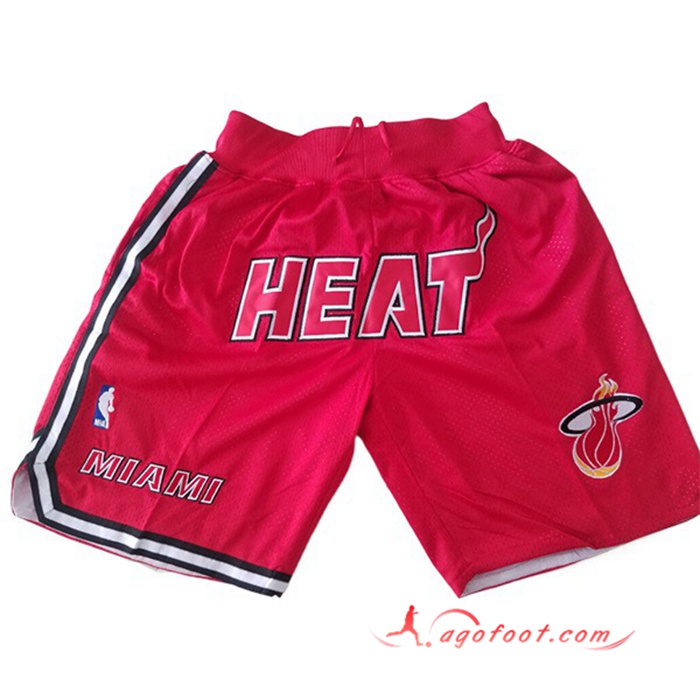 Shorts NBA Miami Heat Rouge