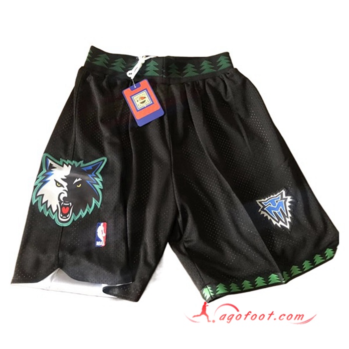 Shorts NBA Minnesota Timberwolves Noir