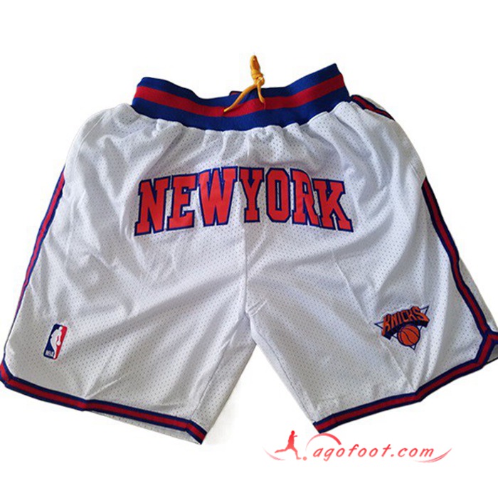 Shorts NBA New York Knicks Blanc