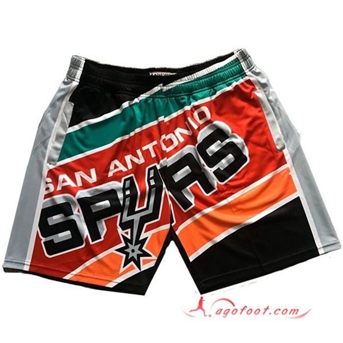 Shorts NBA San Antonio Spurs Rouge/Noir