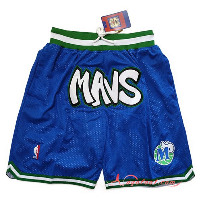 Shorts NBA Dallas Mavericks Bleu