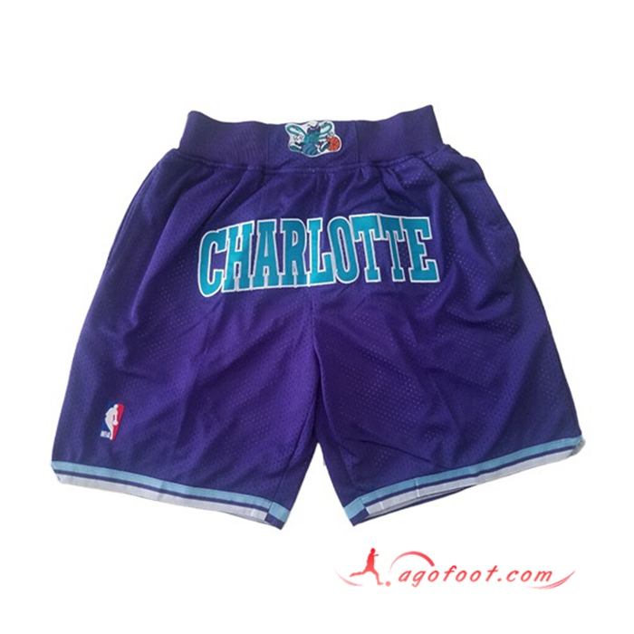 Shorts NBA Charlotte Hornets Pourpre