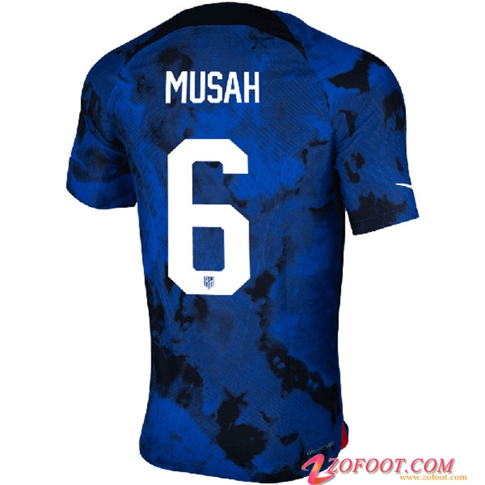 Maillot Equipe Foot Etats-Unis (MUSAH #6) 2022/2023 Exterieur