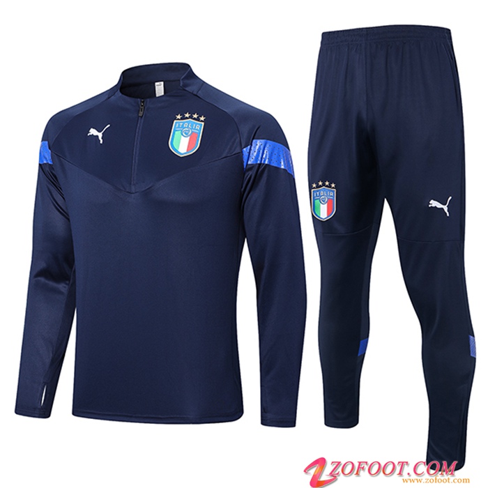 Ensemble Survetement de Foot Italie Bleu Marine 2022/2023