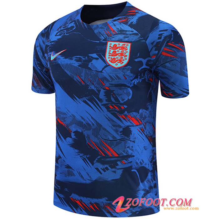 Training T-Shirts Angleterre Bleu/Rouge 2022/2023