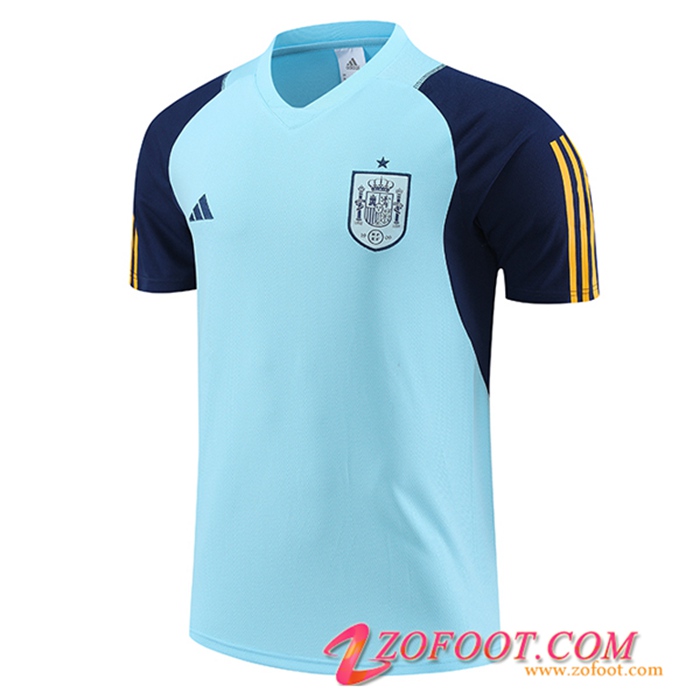 Training T-Shirts Espagne Bleu Clair 2023/2024