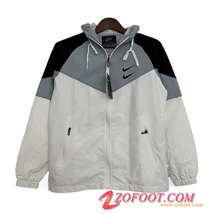 Coupe-Vent Nike Blanc/Gris 2023