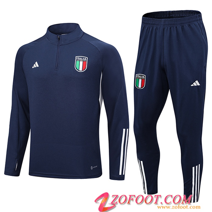 Ensemble Survetement de Foot Italie Bleu Marine 2023/2024
